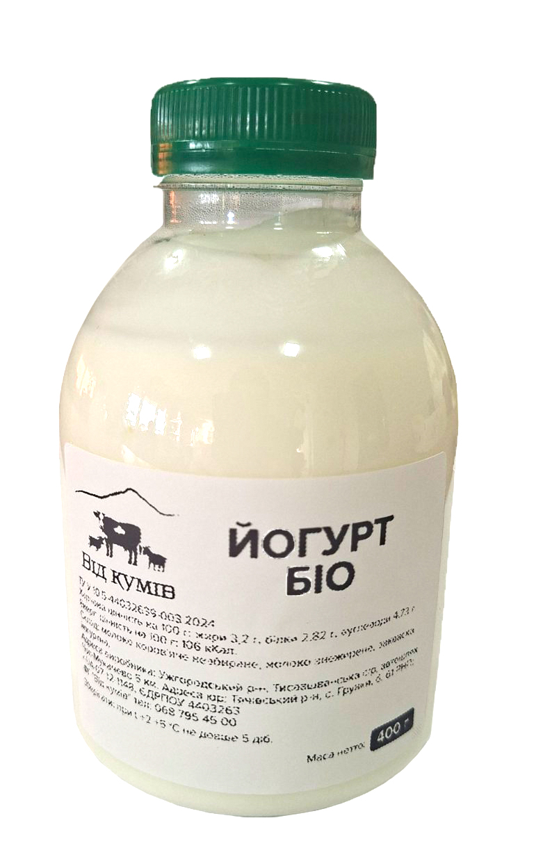 Йогурт біо ВІД КУМІВ 3.2 % 400 гр